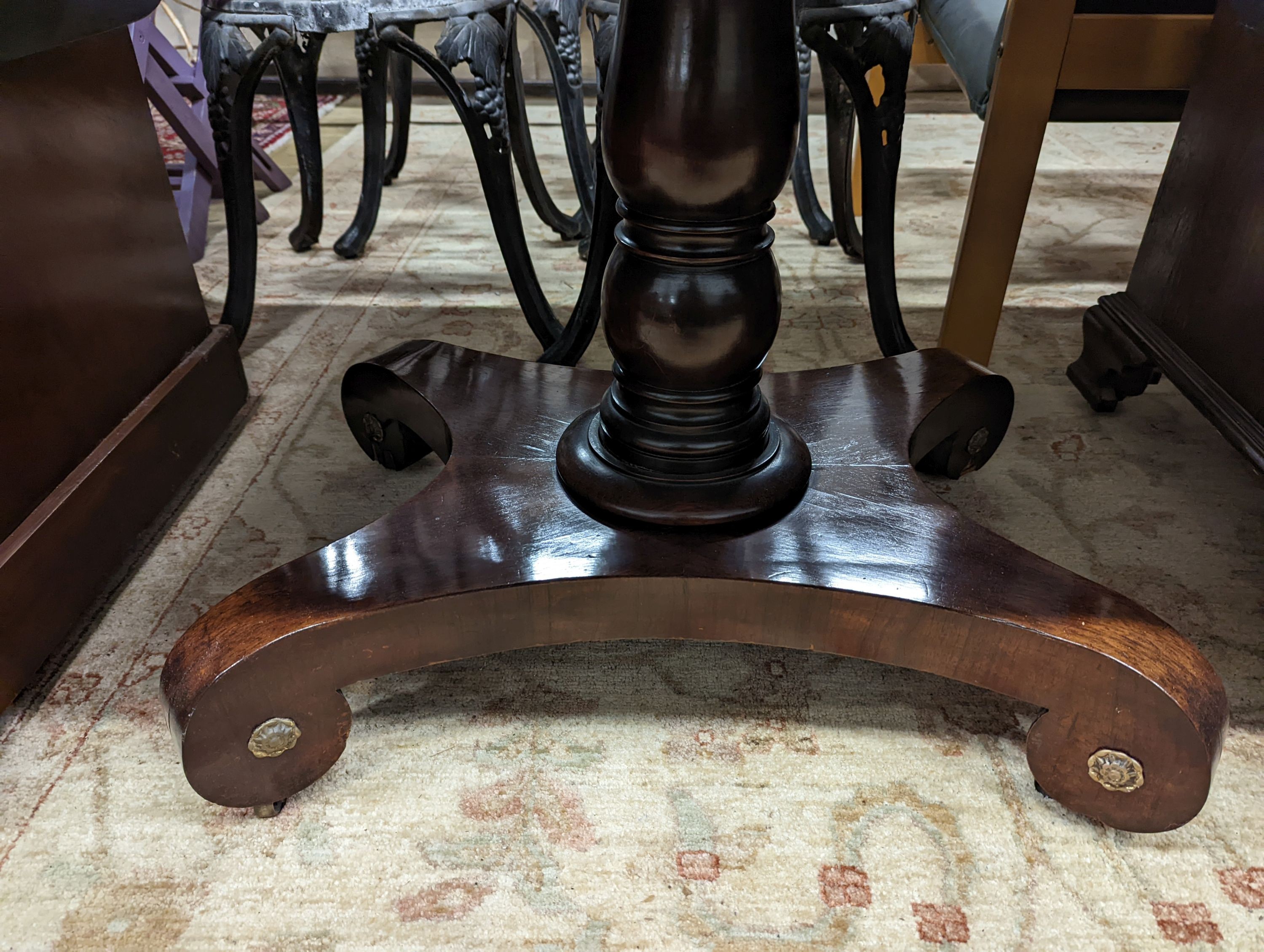 A Regency rosewood sofa table, width 91cm, depth 66cm, height 72cm